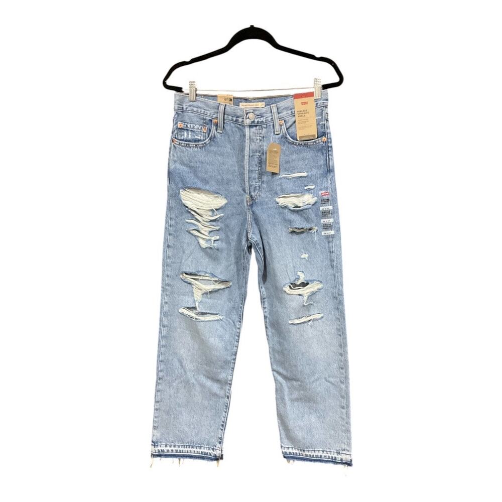 Levi's Ribcage Straight Ankle Jeans Blue 29 NWT